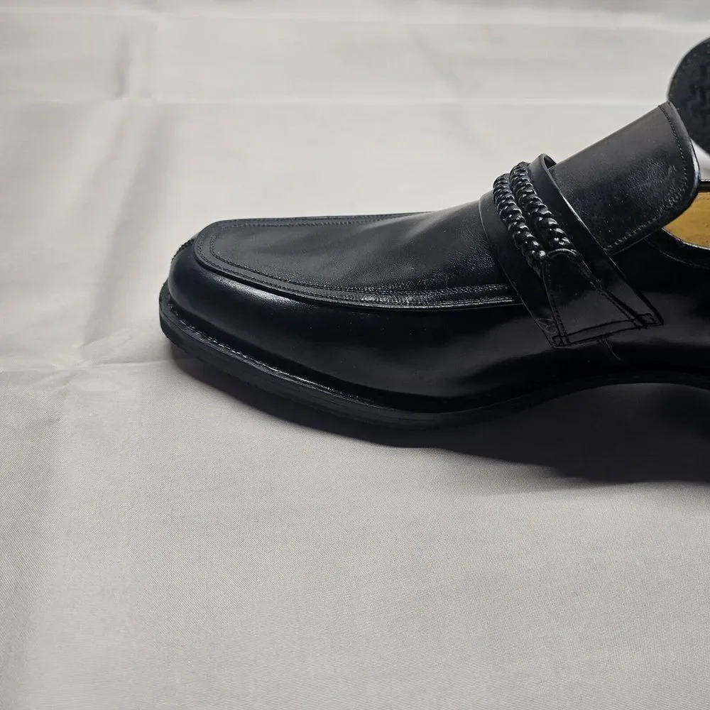 Japanese Mens Loafers‎ Size 9.5 Black